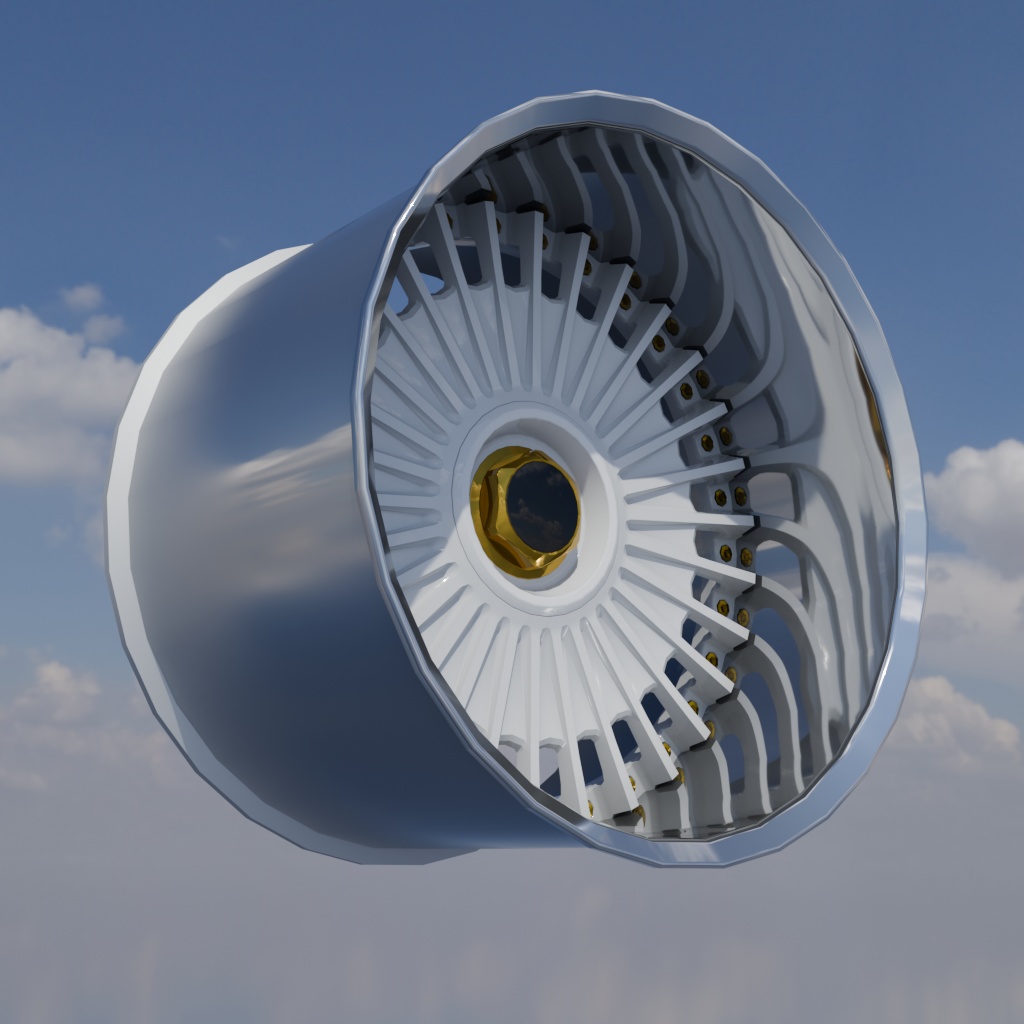 【3Dモデル】アルミホイール imf-W132