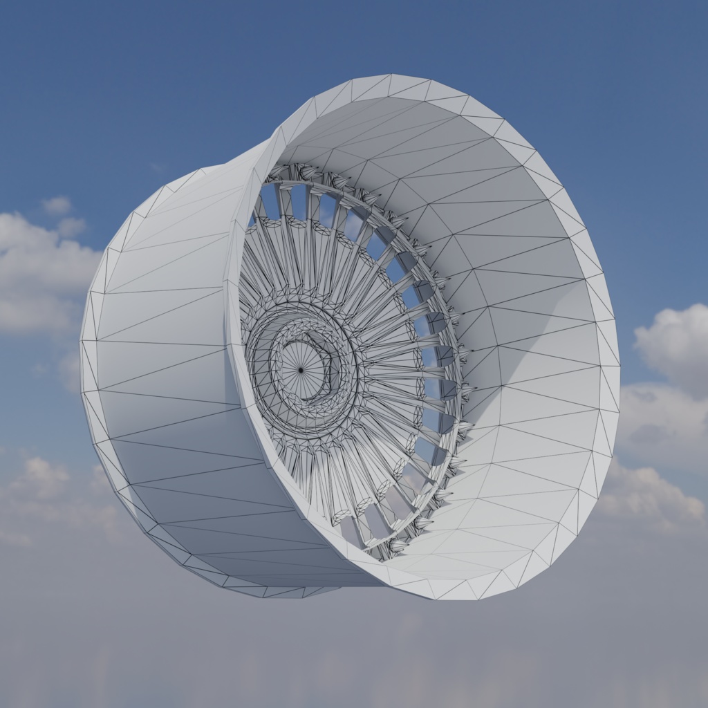 【3Dモデル】アルミホイール imf-W132