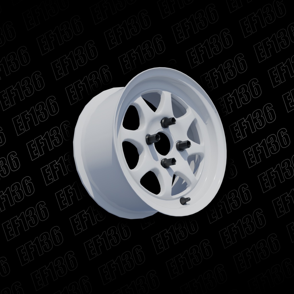 【3Dモデル】軽量ホイール imf-EF136