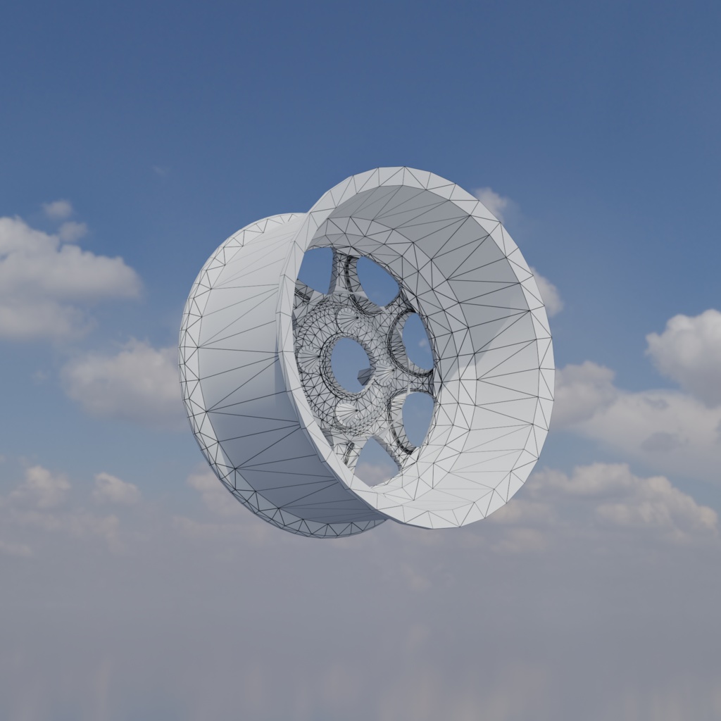 【3Dモデル】軽量ホイール imf-EF136