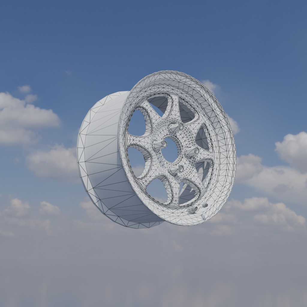 【3Dモデル】軽量ホイール imf-EF136