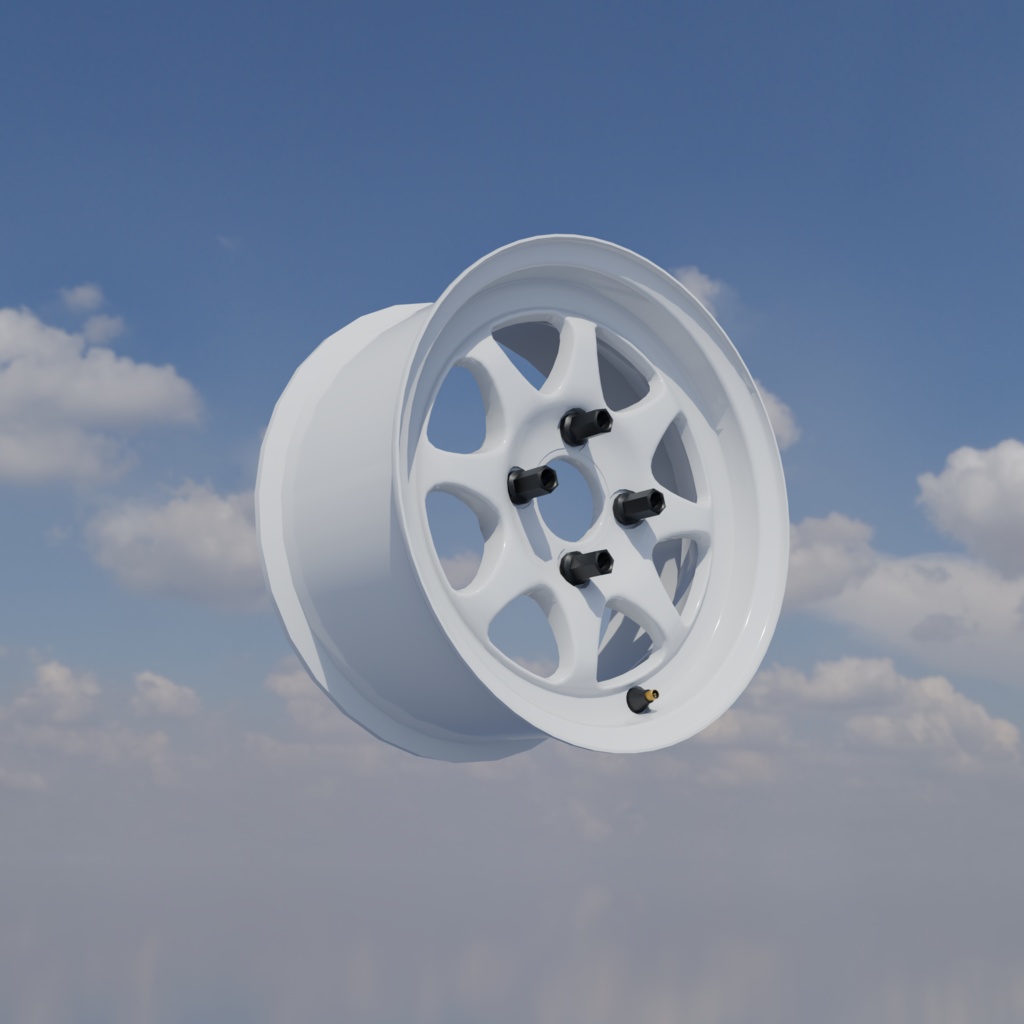 【3Dモデル】軽量ホイール imf-EF136