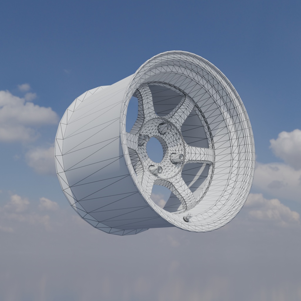【3Dモデル】軽量ホイール imf-ALE