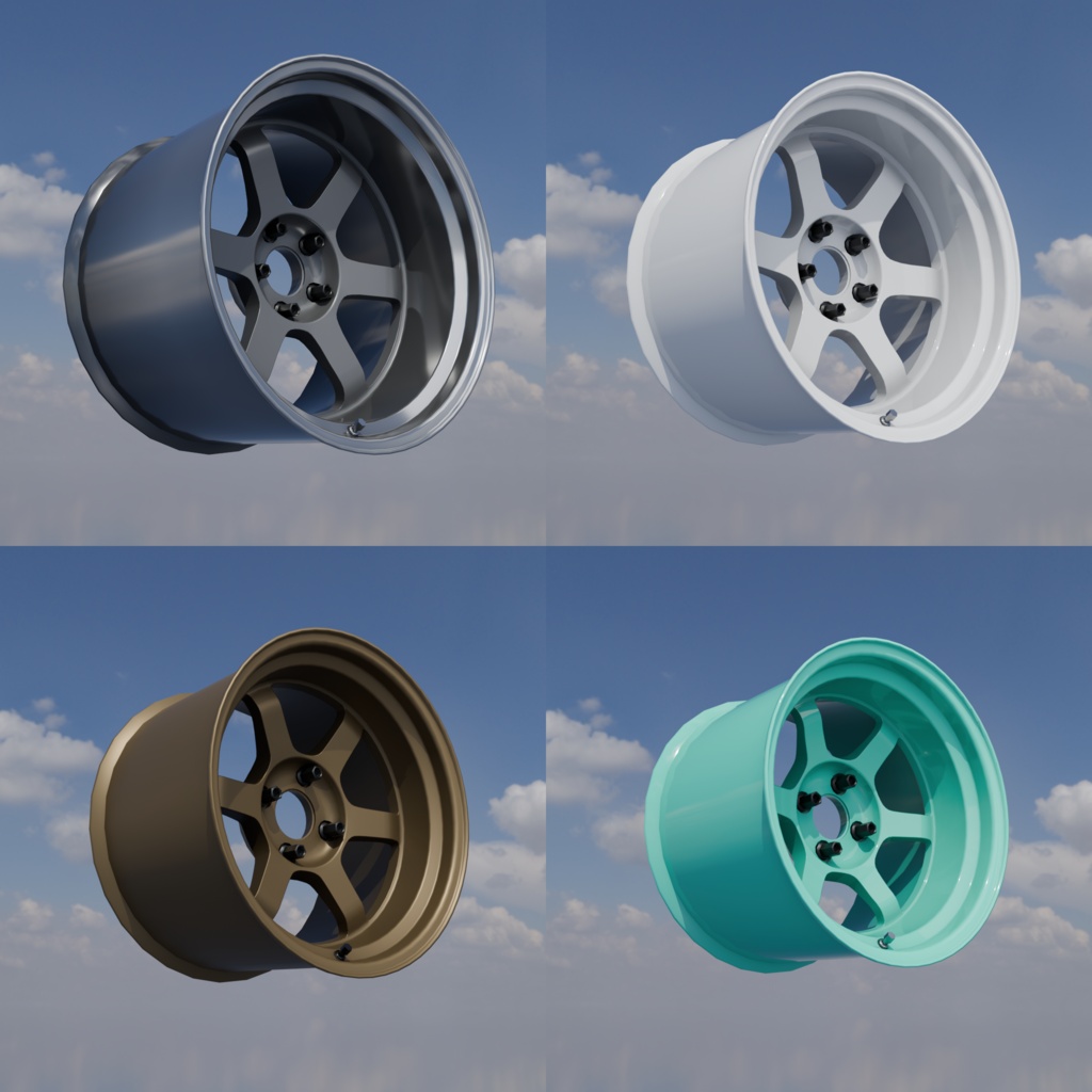 【3Dモデル】軽量ホイール imf-ALE