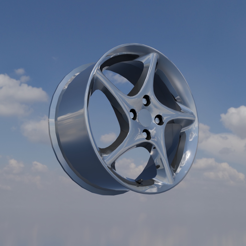 【3Dモデル】アルミホイール imf-Gnbrs