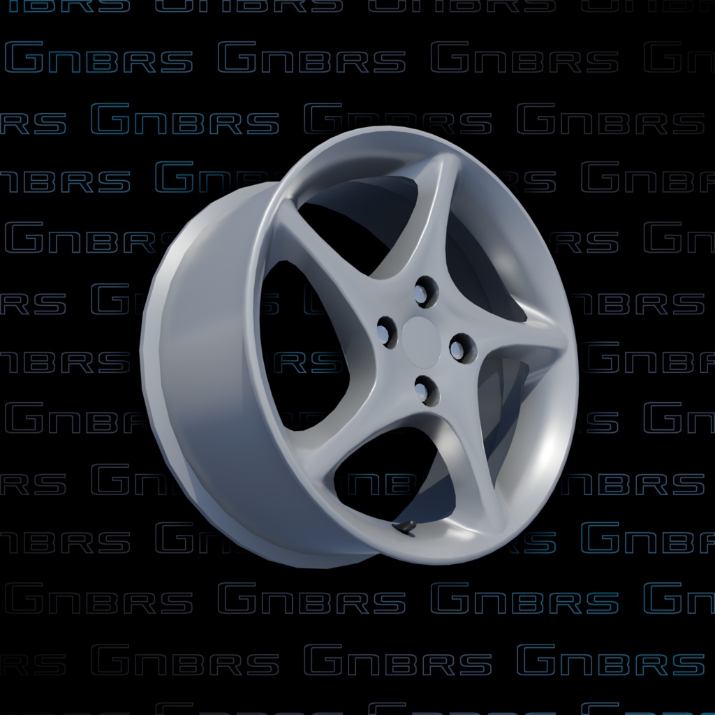 【3Dモデル】アルミホイール imf-Gnbrs