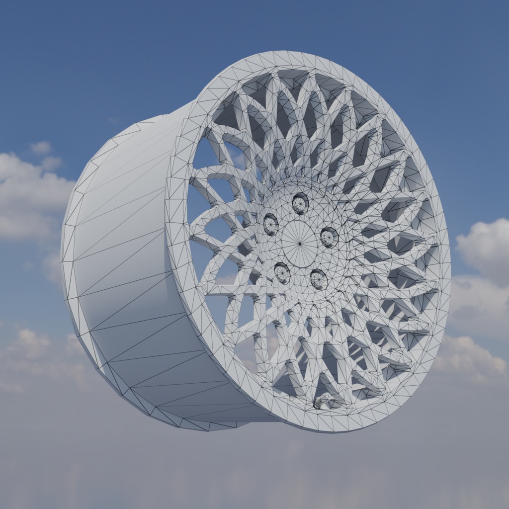 【3Dモデル】アルミホイール imf-WT10
