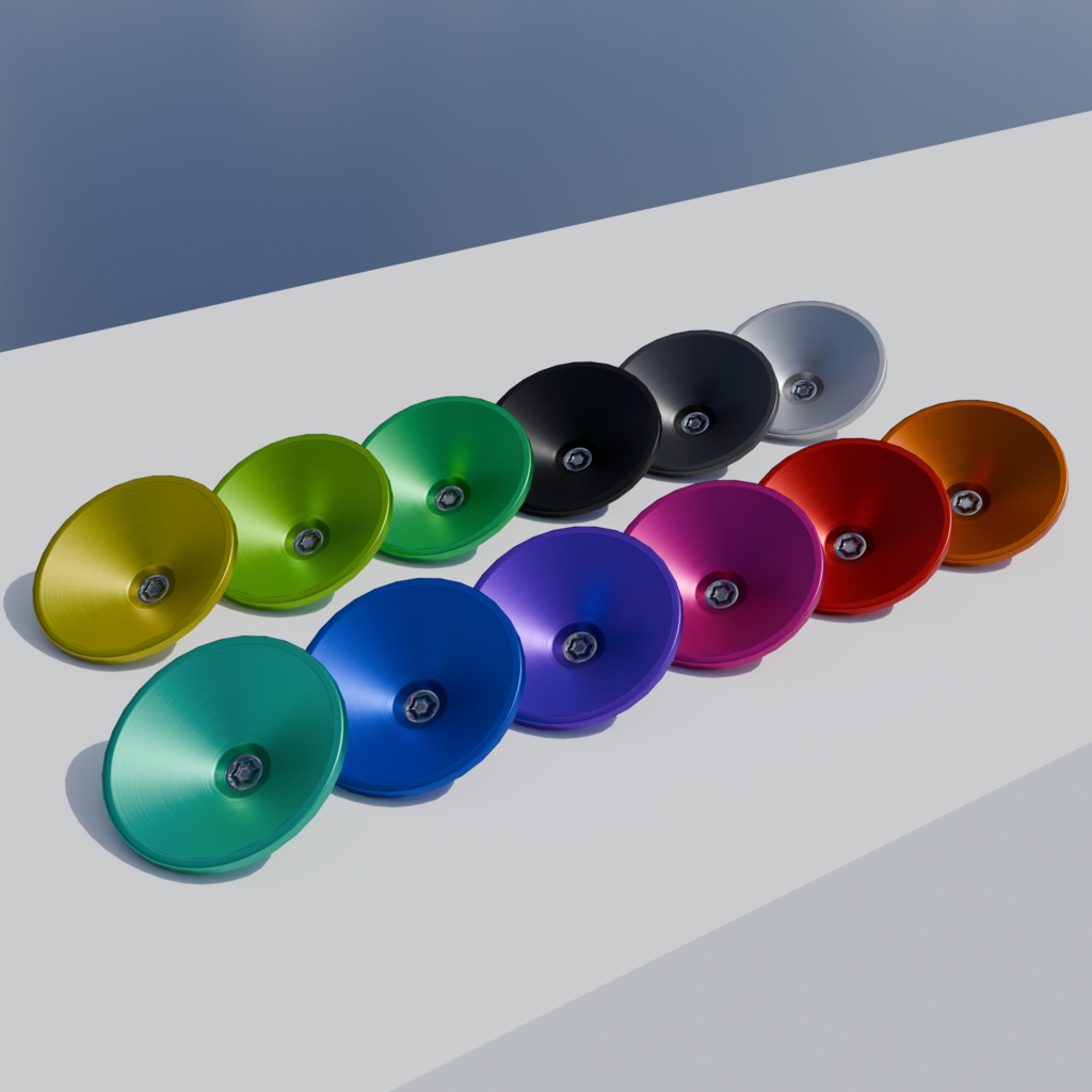 【3Dモデル】センターキャップレスホイール用ディテールアップパーツ