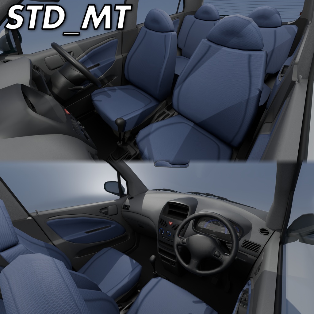 【3Dモデル】軽自動車モデル imfc-D950