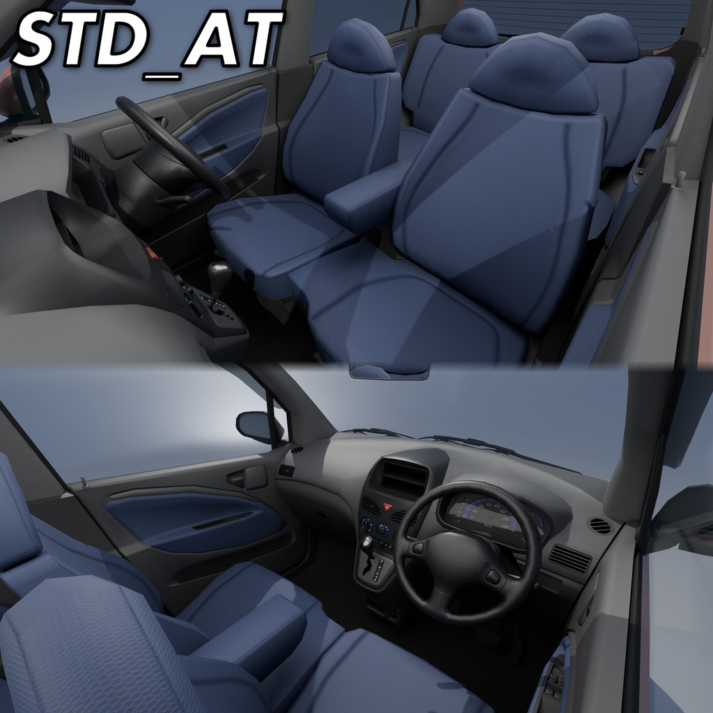 【3Dモデル】軽自動車モデル imfc-D950