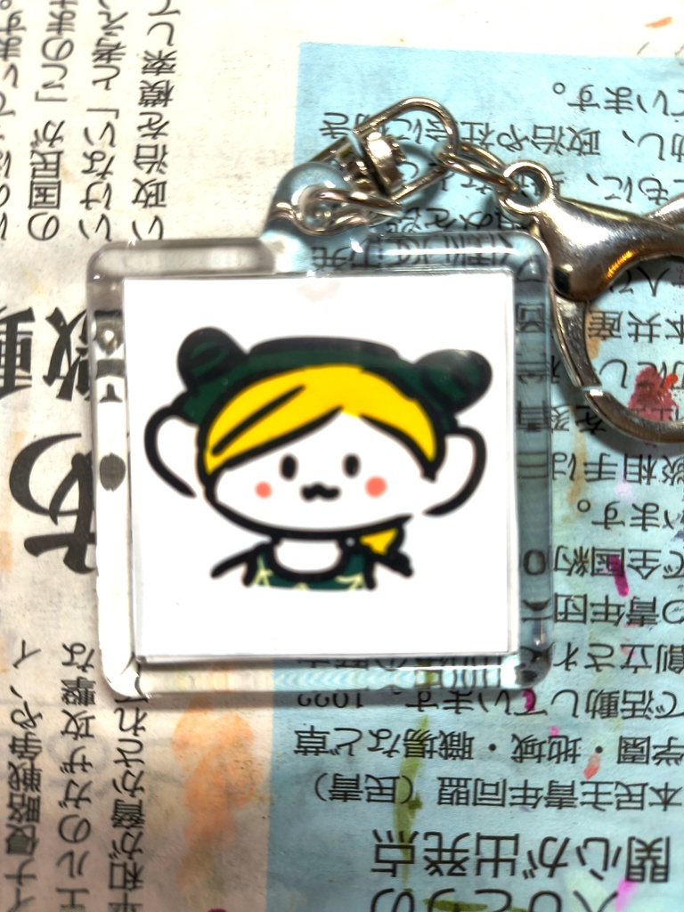 超美品！キーホルダー　空条徐倫　ジョジョの奇妙な冒険　ファンアート　手描きイラスト　コピック