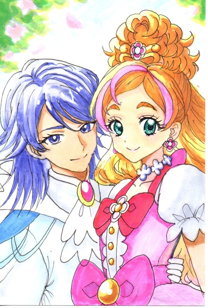 超美品!精密複製画 ファンアート 手描きイラスト コピック