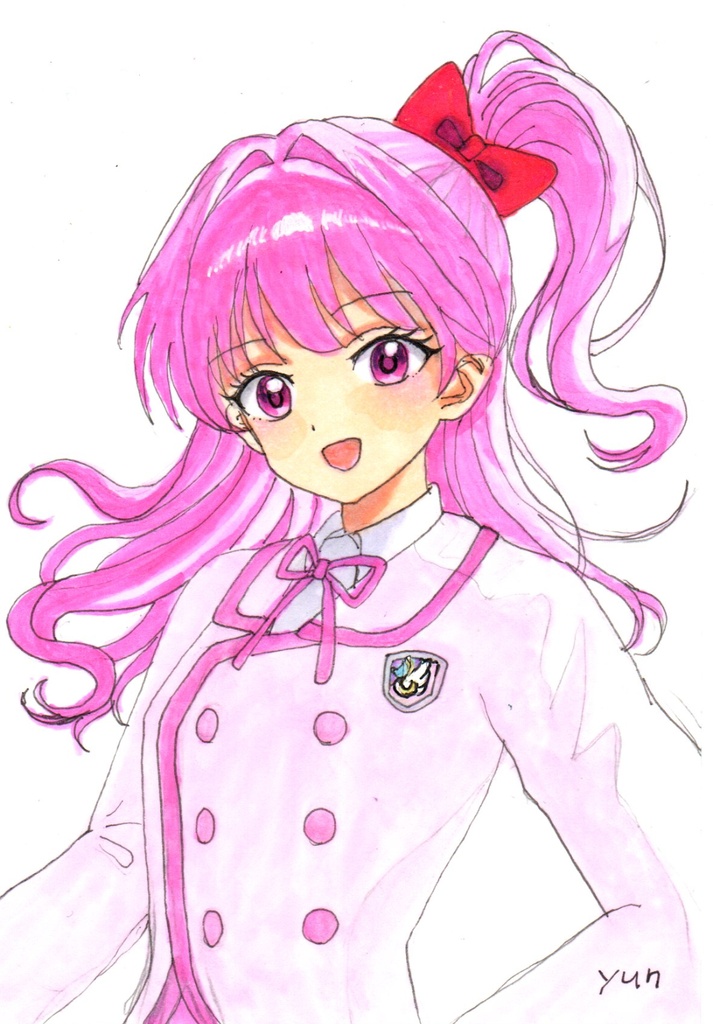 超美品!精密複製画 チェ・ナラ シャスタ シャイニングスター アニメ ファンアート 手描きイラスト コピック