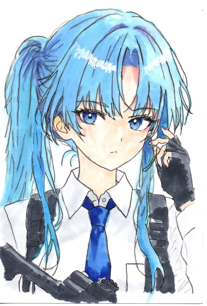 超美品！原画　レオナ　闇のメトロノーム　著：八戸三春　ティーファミリー　オリジナル小説　アート　手描きイラスト　コピック
