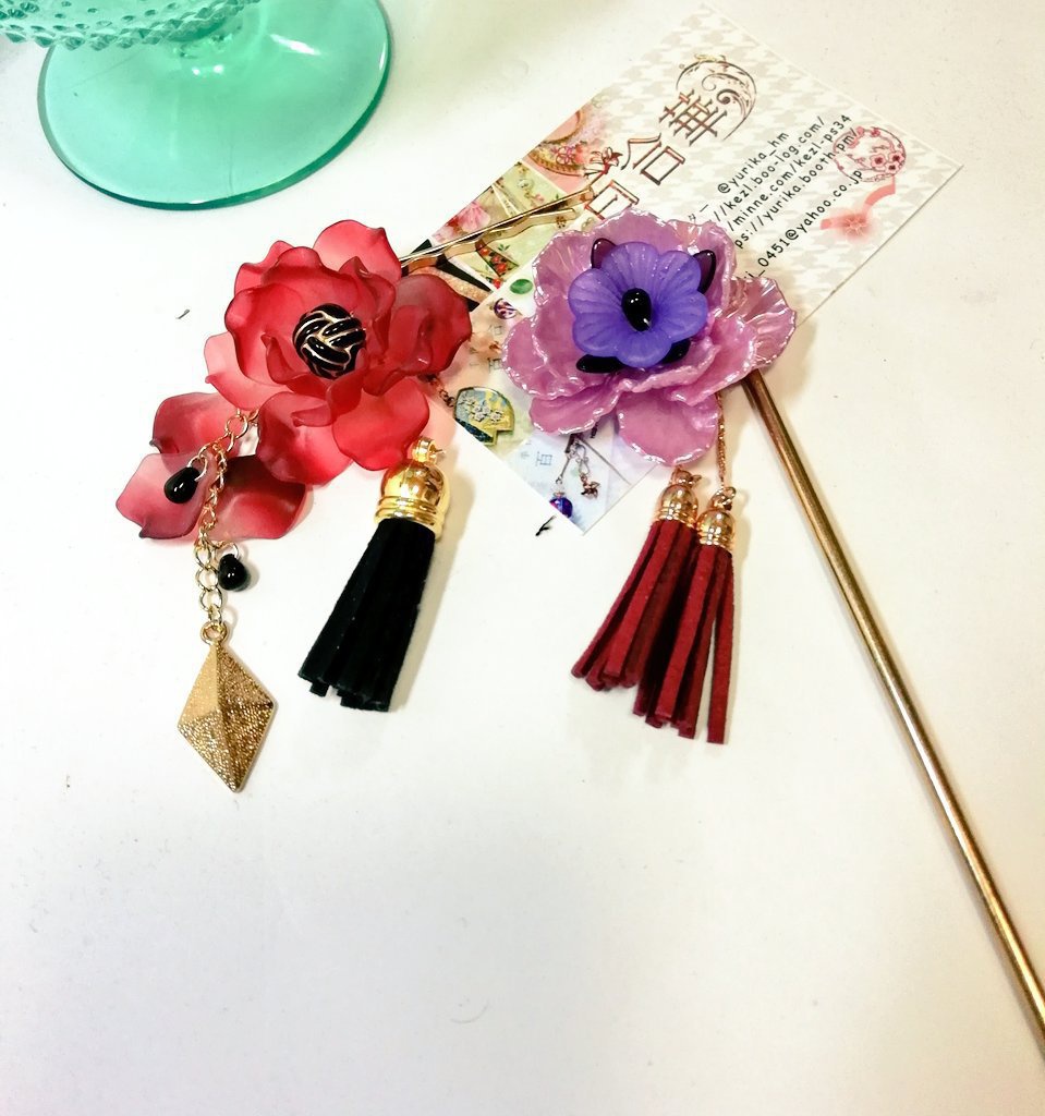新作:清光、薬研イメージ簪、ヘアピン