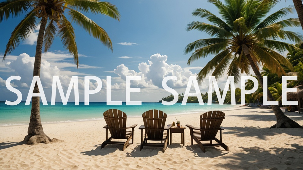 《唯美海邊-海洋背景素材包(AI 原創)》