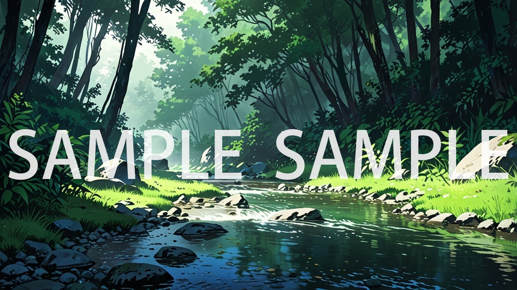 《唯美森林背景素材包(AI 原創)》