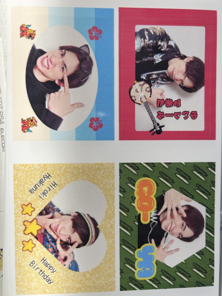 プリント倶楽部風　耐水フォトシール