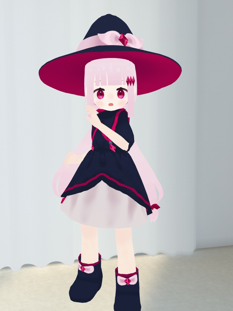 オリジナル3Dモデル ルビーちゃん【Vroidファイル版】