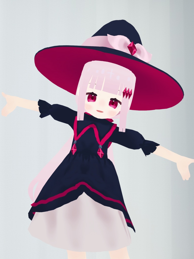 オリジナル3Dモデル ルビーちゃん【Vroidファイル版】