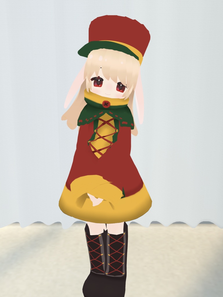 オリジナル3Dモデル しろうさちゃん【Vroidファイル版】