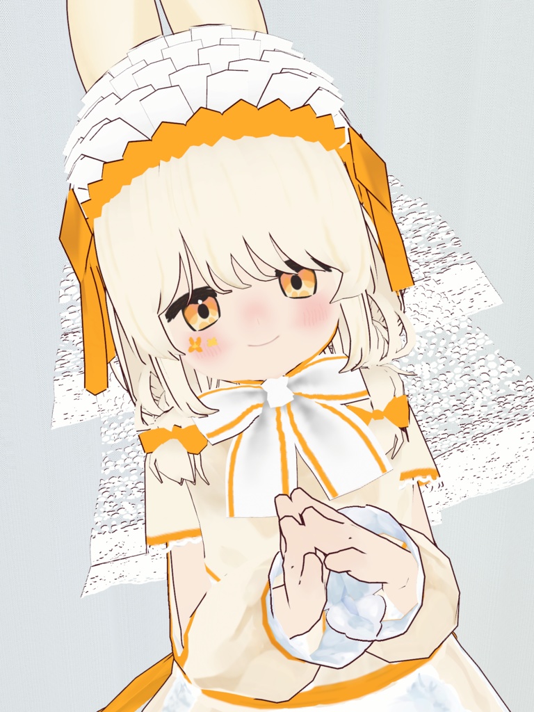 オリジナル3Dモデル ミルさん【Vroidファイル】