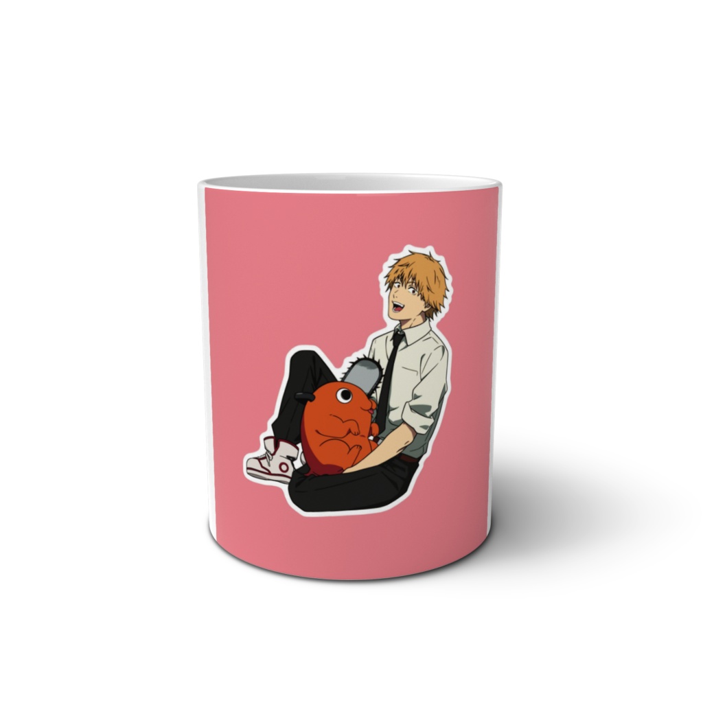 Denji and Pochito Chainsaw Man Beautiful Mugs (Diameter 8 cm / Height 9.5 cm)