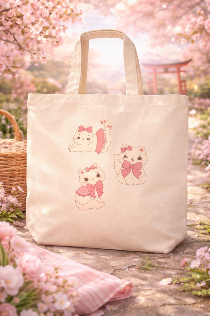 「コケットキャット トート (Lサイズ)」