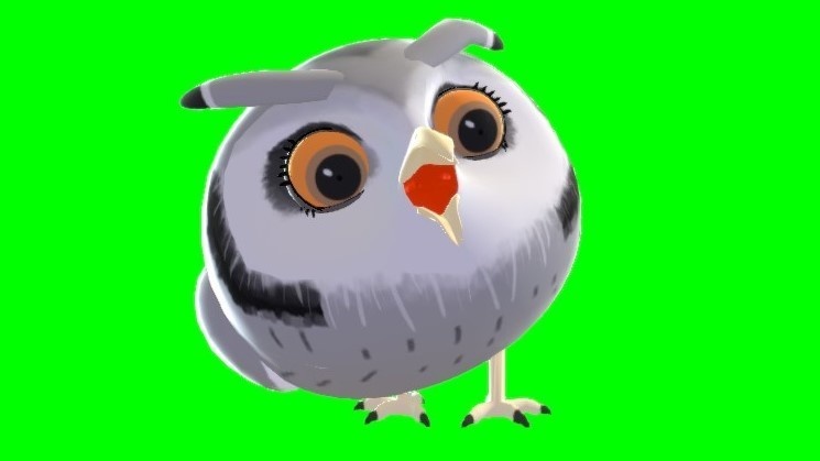 FaceRig用3Dオリジナルアバター「アフリカオオコノハズク(ScopsOwl)」