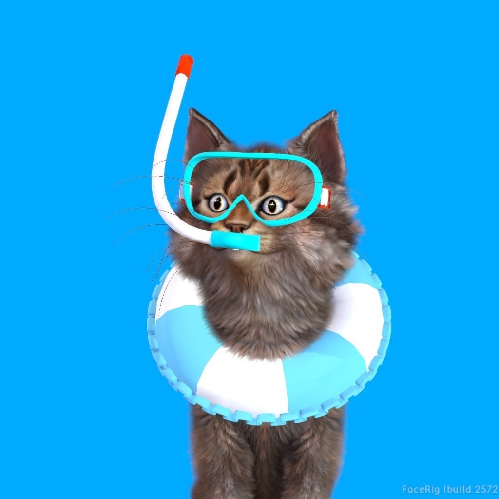 FaceRig用小道具(props)夏の冒険セット