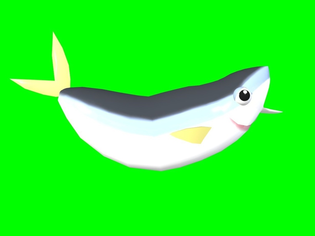 Animaze用オリジナルアバター「魚(Fish)」