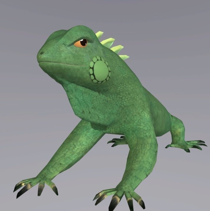 「イグアナ(Iguana)」Animaze用3Dオリジナルアバター