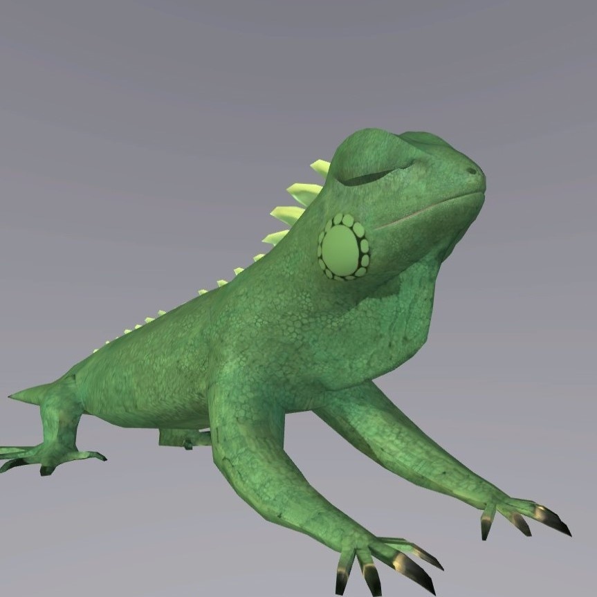 「イグアナ(Iguana)」Animaze用3Dオリジナルアバター