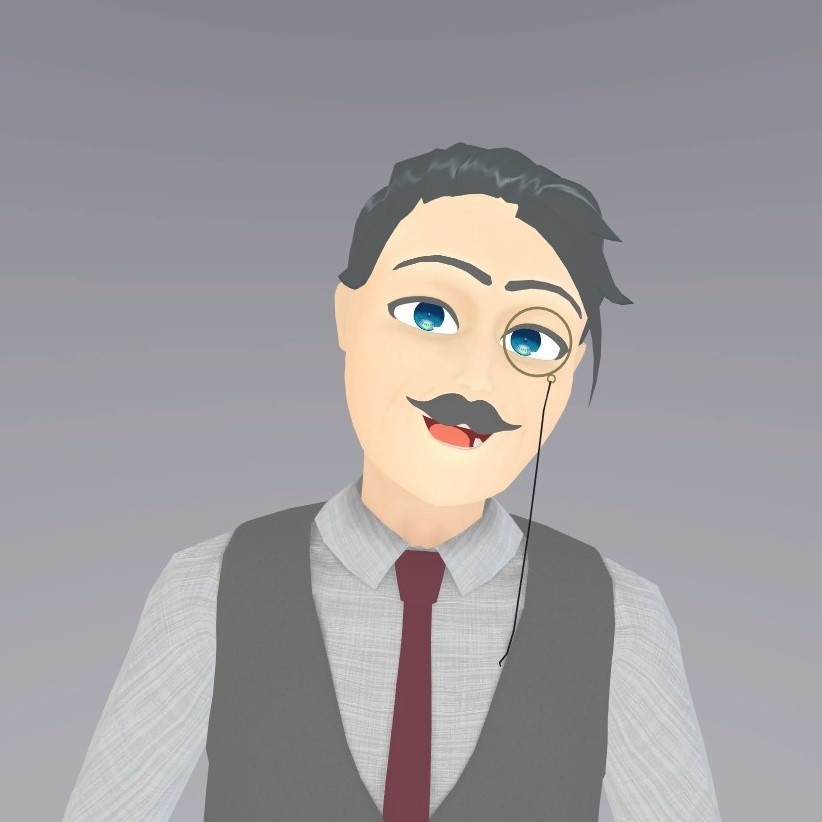 Animaze対応VRMモデル「執事(Gentleman)」