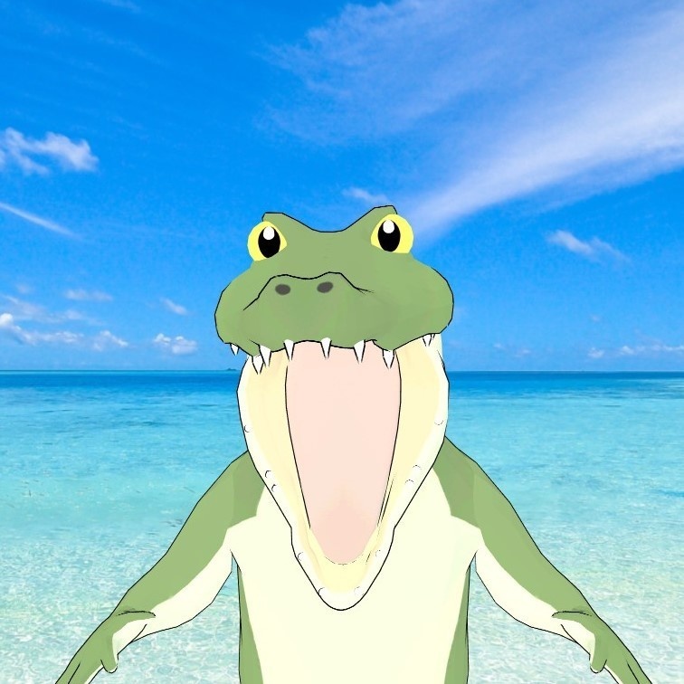 Animaze オリジナル3Dアバター "Alligator ワニ"