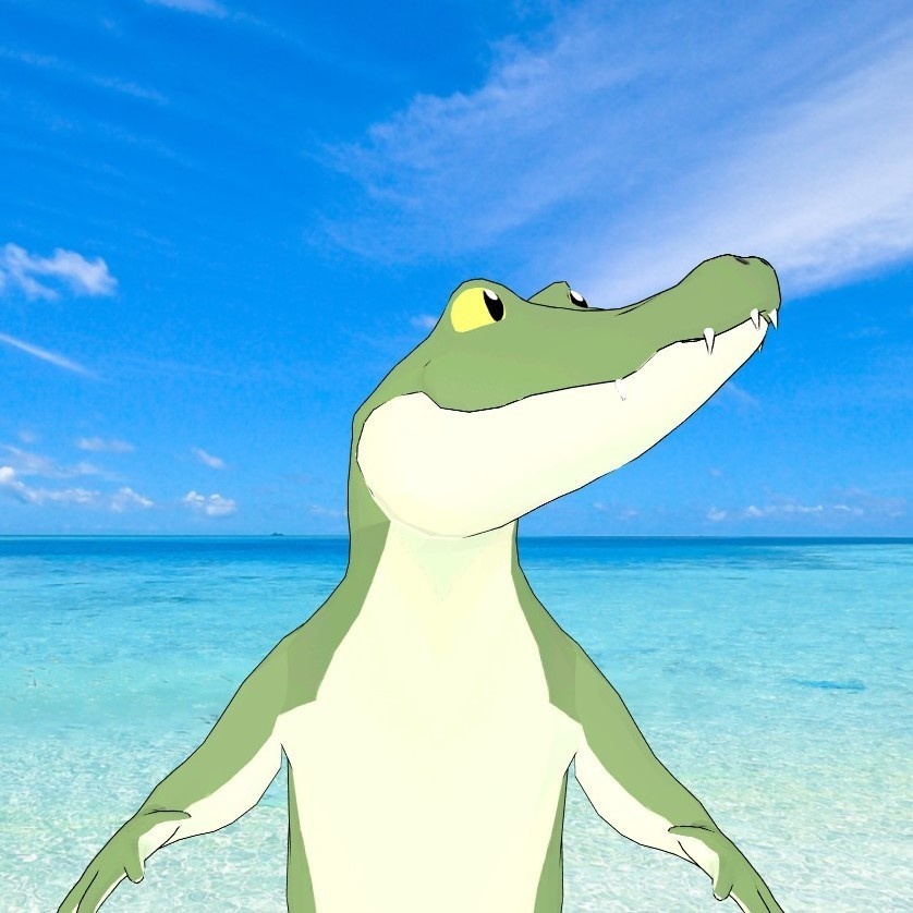 Animaze オリジナル3Dアバター "Alligator ワニ"