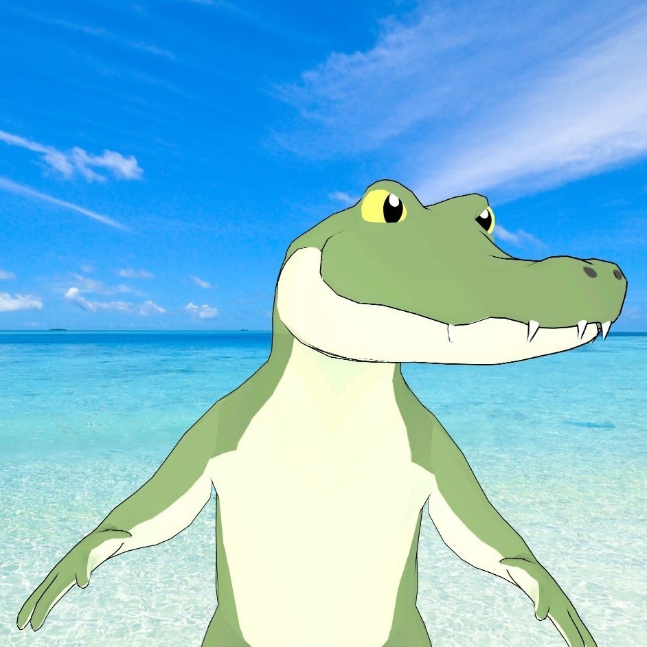 Animaze オリジナル3Dアバター "Alligator ワニ"