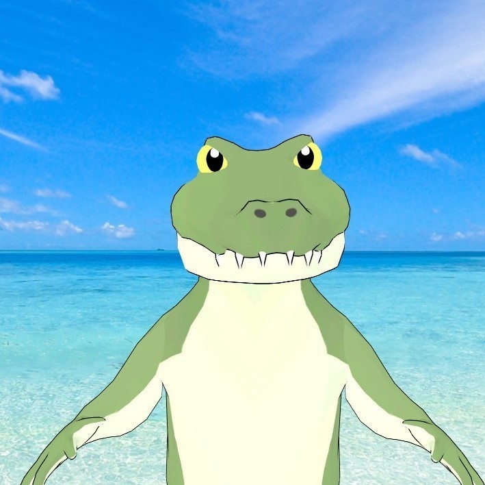Animaze オリジナル3Dアバター "Alligator ワニ"