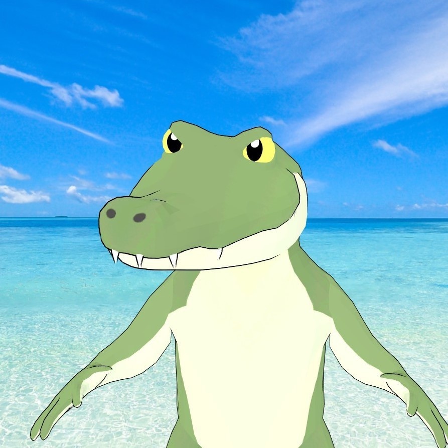 Animaze オリジナル3Dアバター "Alligator ワニ"