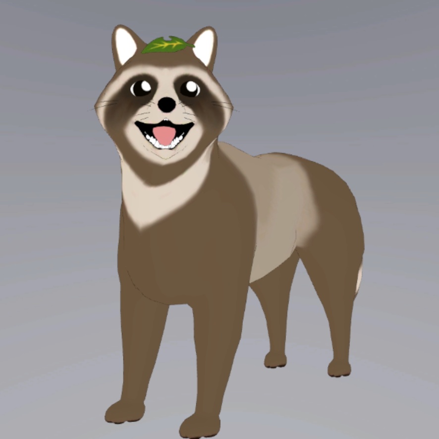 「たぬき"Racoon dog"」オリジナル3Dアバター