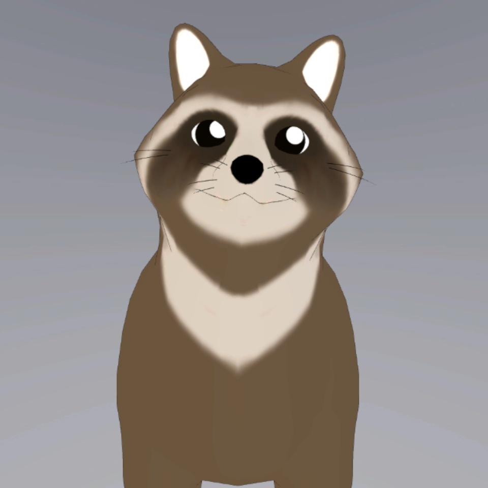 「たぬき"Racoon dog"」オリジナル3Dアバター