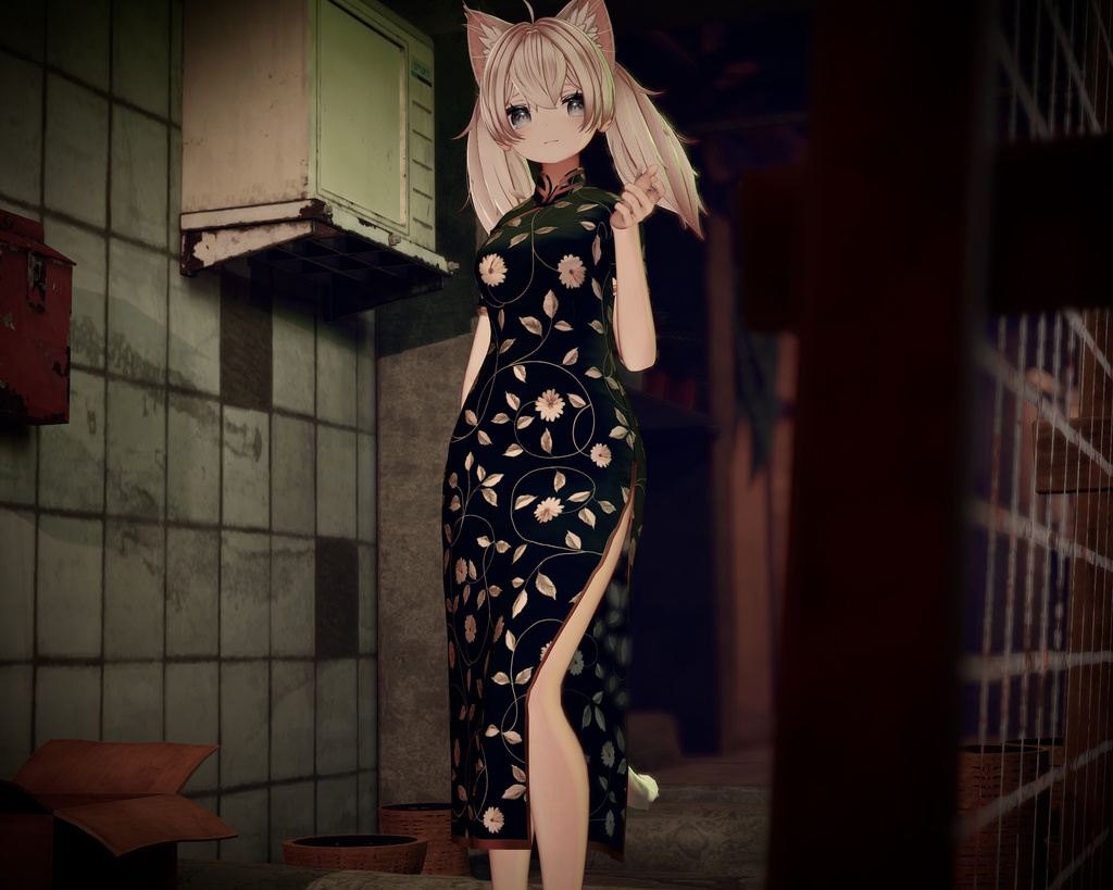 【Unity Cloth】 チャイナドレス 【しなの Lapwing対応】