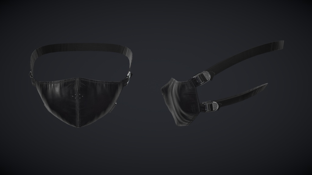 【森羅用】レザーマスク【呼吸アニメーション付き】