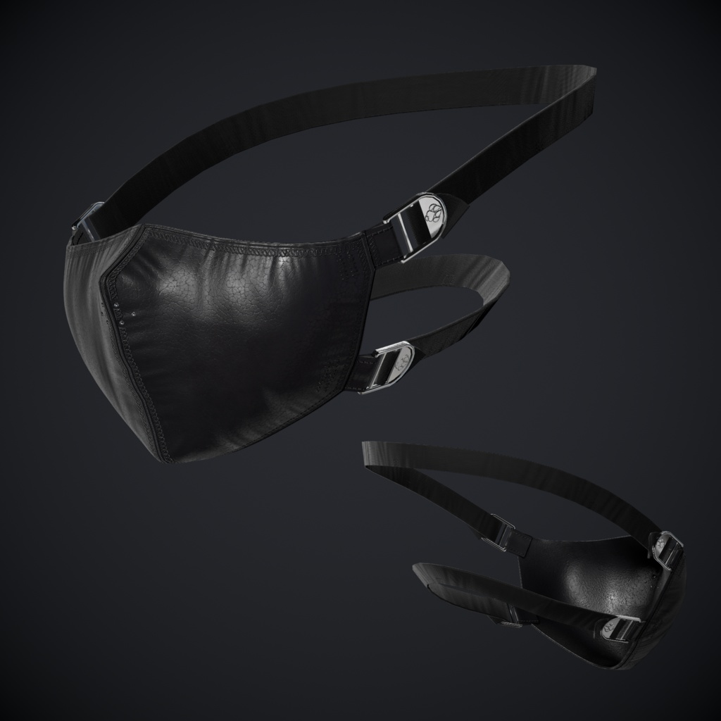 【森羅用】レザーマスク【呼吸アニメーション付き】