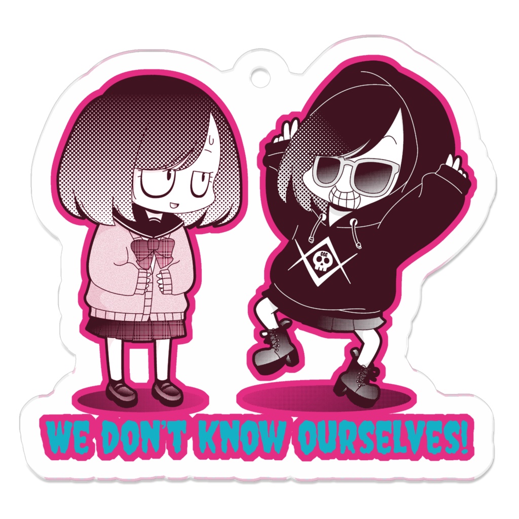 アクリルキーホルダー1(コーティング) Coated acrylic keychain