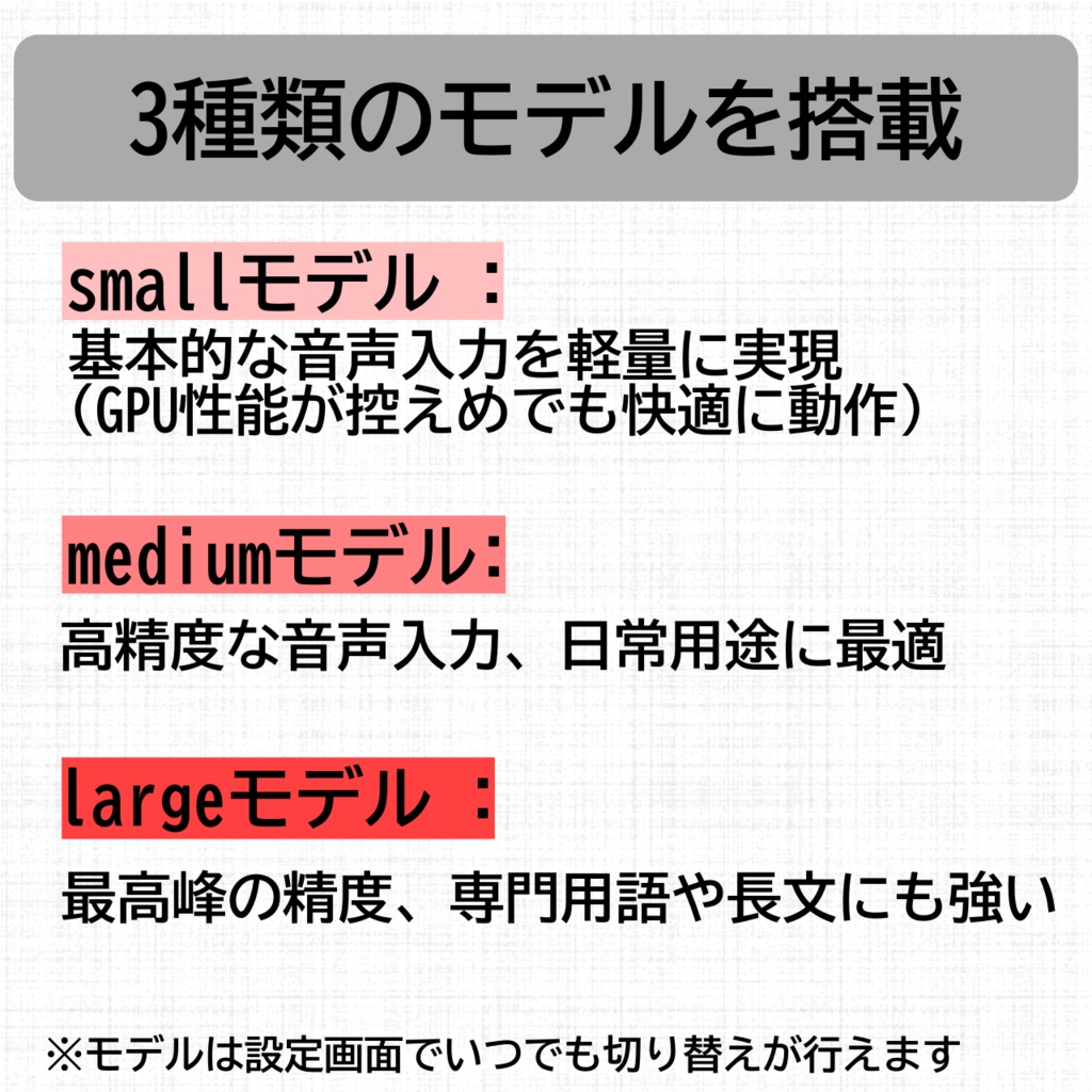 【完全オフライン動作音声入力ソフト】WhisperKey GPU動作版