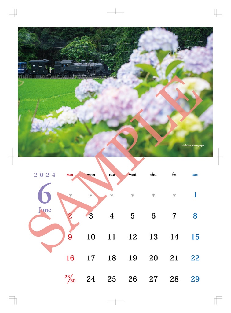 2025年鉄道カレンダー 二荒山麓・汽笛のある日常