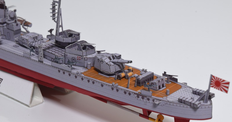 駆逐艦雪風 1/400ペーパークラフト展開図