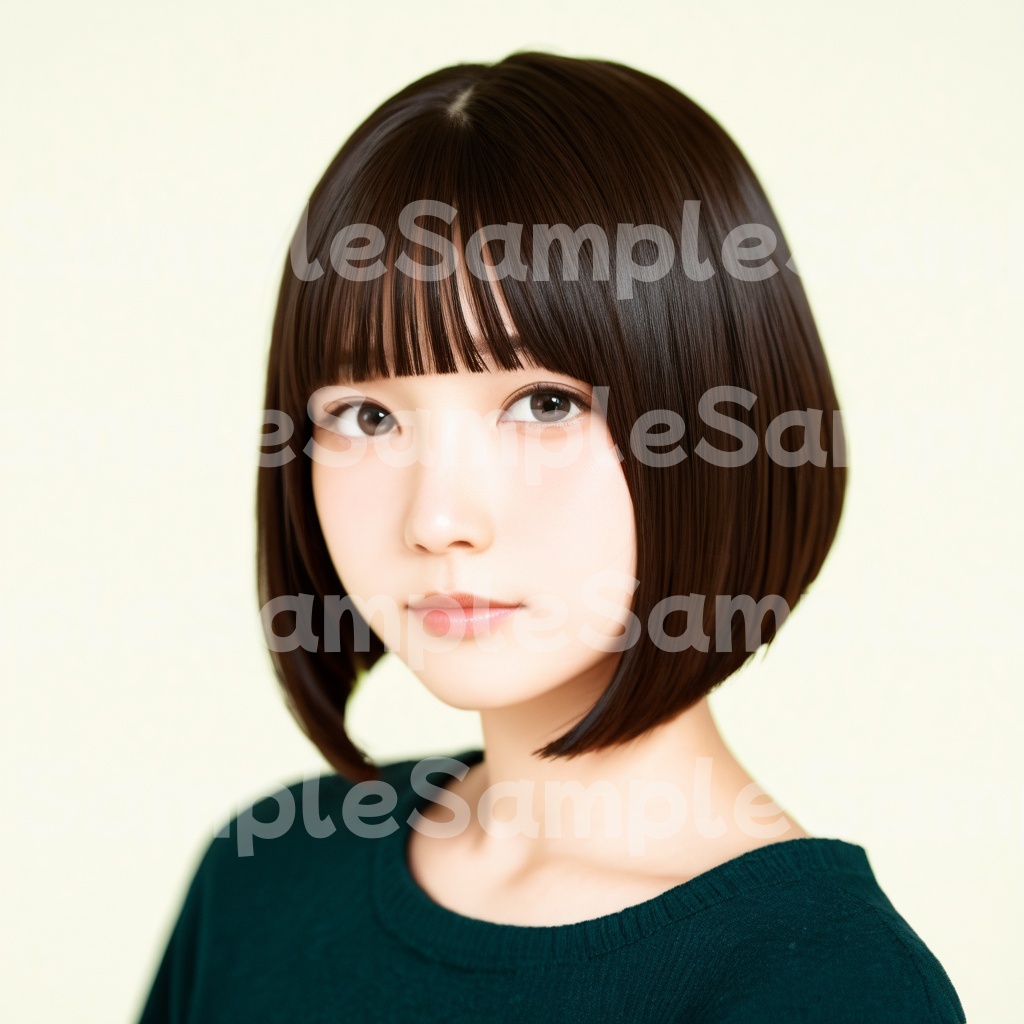 【Stable Diffusion作例集】AIイラスト ボブヘア素材集 1225枚|プロンプト・CSV同梱