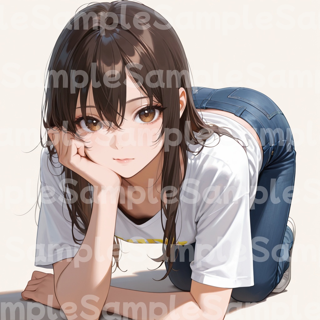 【Stable Diffusion作例集】AIイラスト 四つん這いポーズ画像集 3079枚|プロンプト・CSV同梱